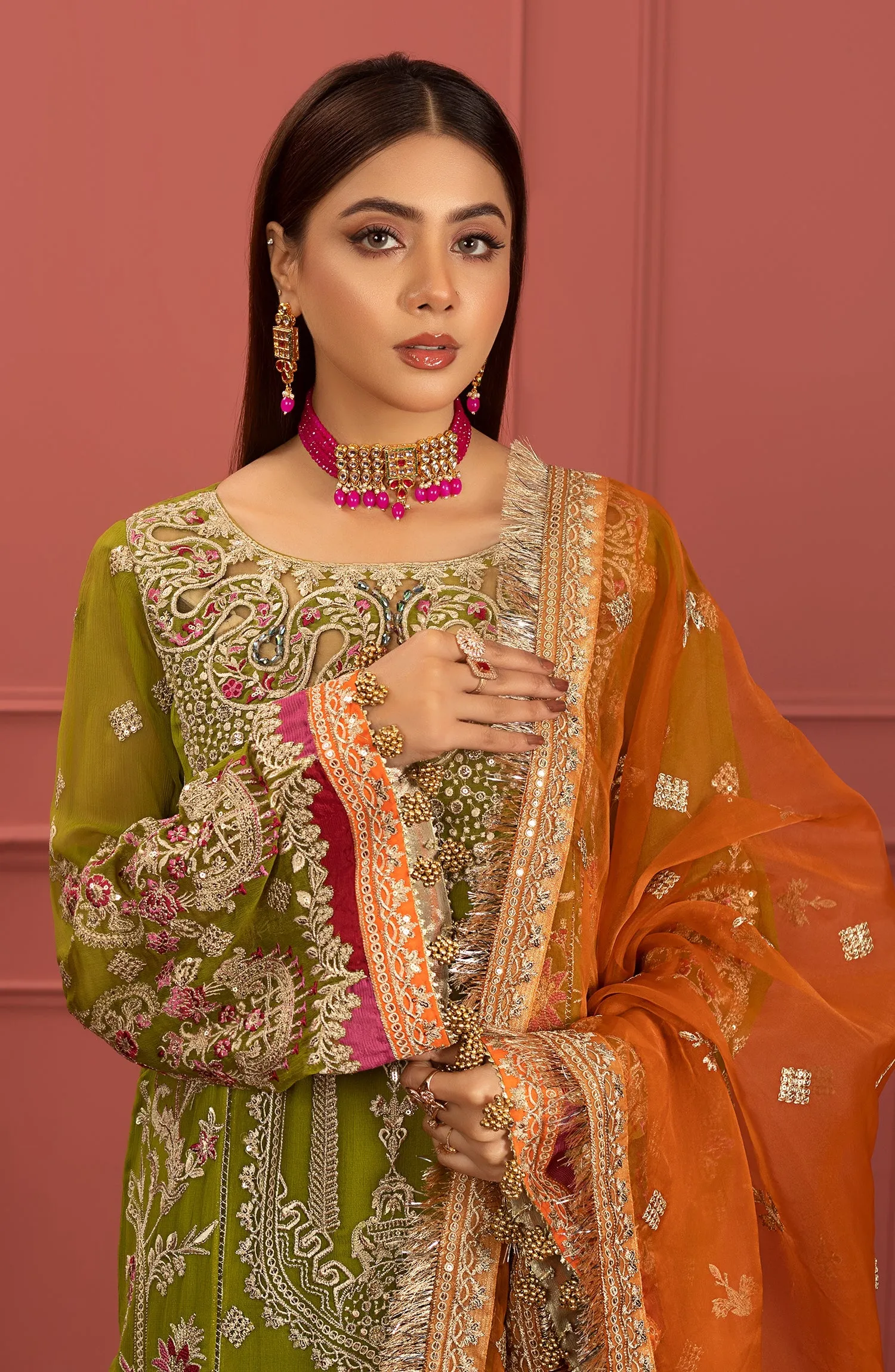 Maryum N Maria Murat Embroidered Chiffon Unstitched 3Pc Suit FFD-0101