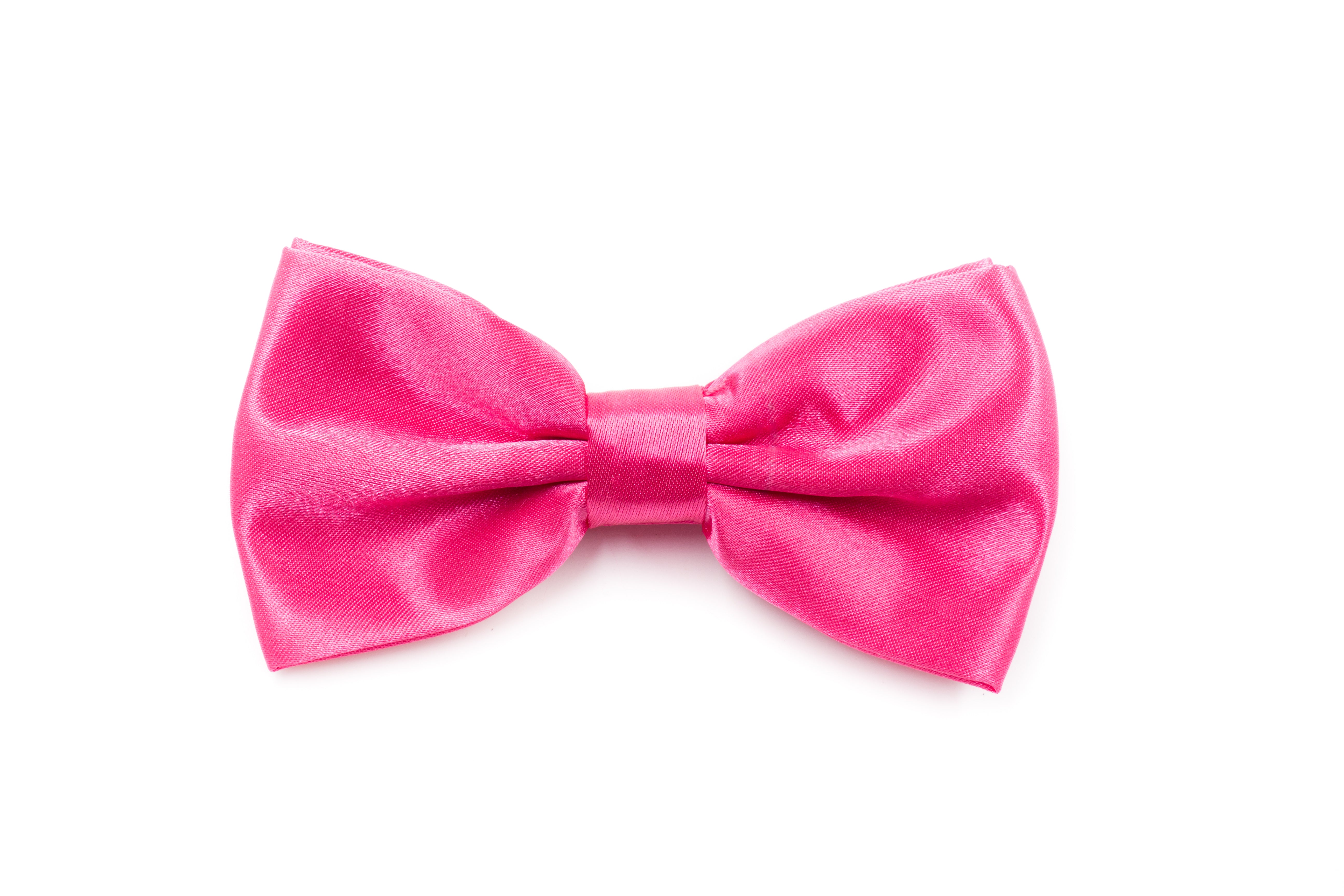 Mens Bow Tie - Hot Pink