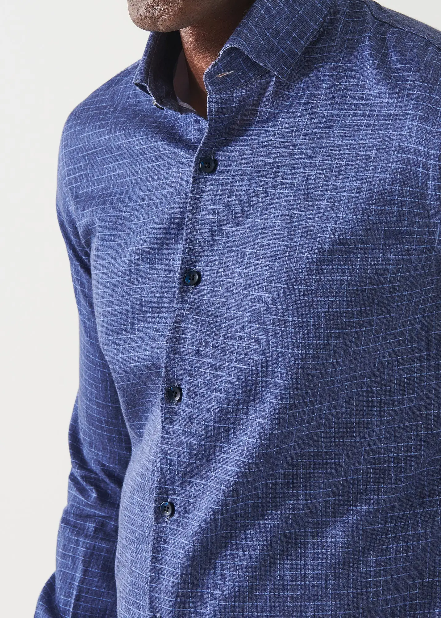 MIRCO-CHECK COTTON SHIRT