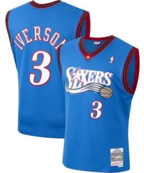 Mitchell & Ness Men's NBA Allen Iverson Philadelphia 76ers 1999/2000 Hardwood Classics Swingman Jersey