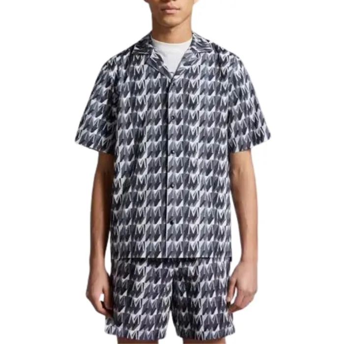 MONCLER  |Monogram Print Cotton Shirt