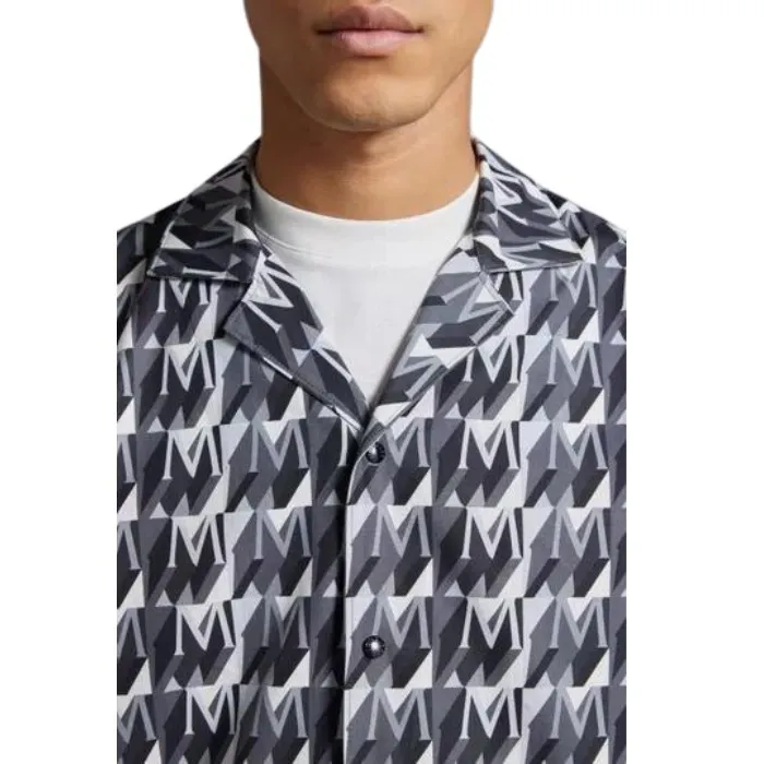 MONCLER  |Monogram Print Cotton Shirt