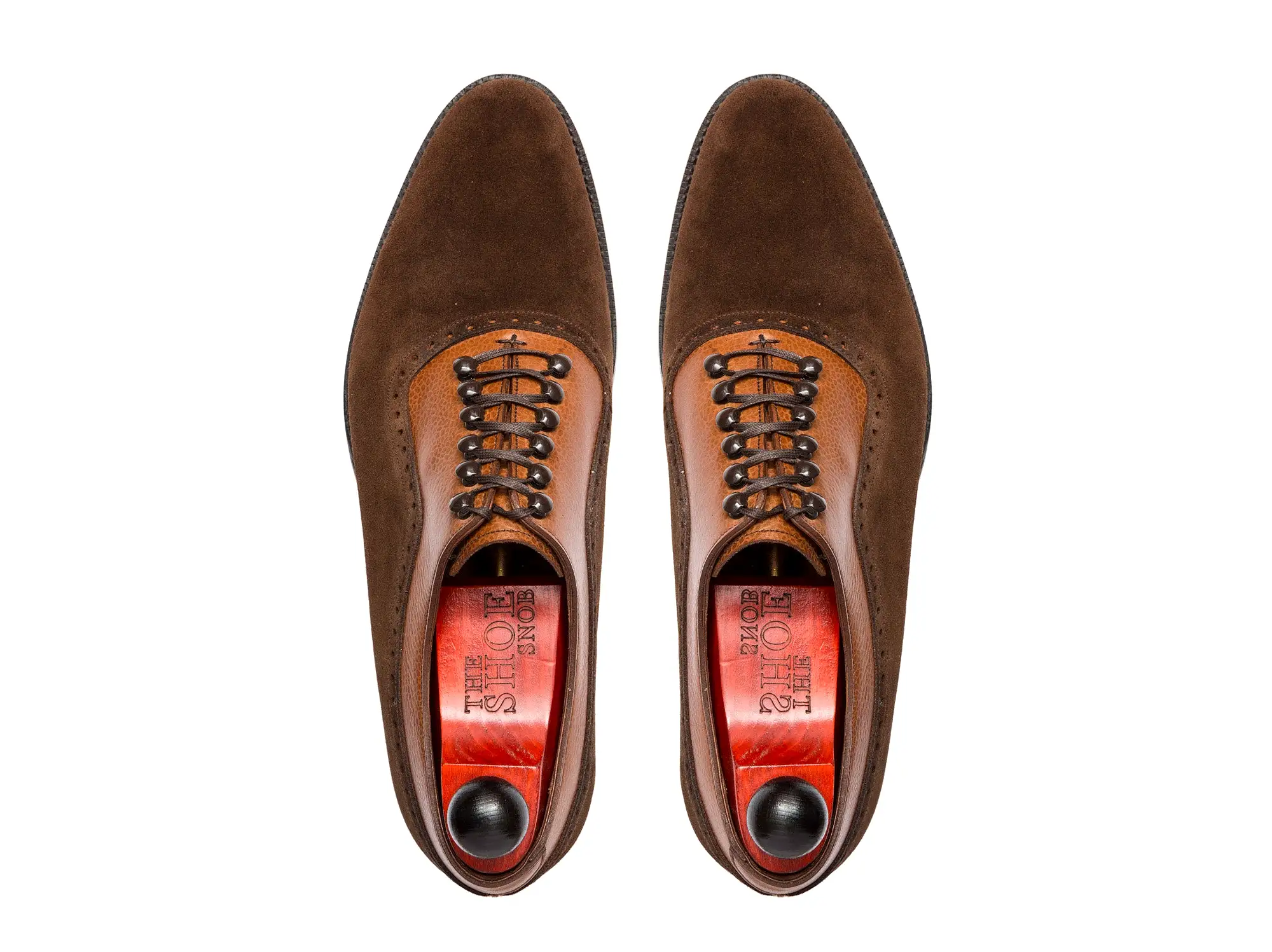 Mukilteo - MTO - Dark Brown Suede / Tan Soft Grain - TMG Last - Single Leather Sole