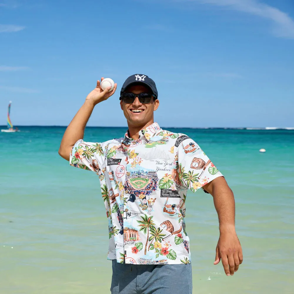 New York Yankees Authentic Hawaiian Print Polo Shirt | Scenic