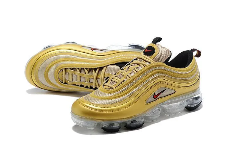 Nike Air Vapormax 97 Metallic Gold Shoes Sneakers Men Sale Size US 7, 8, 8.5, 9, 10, 11