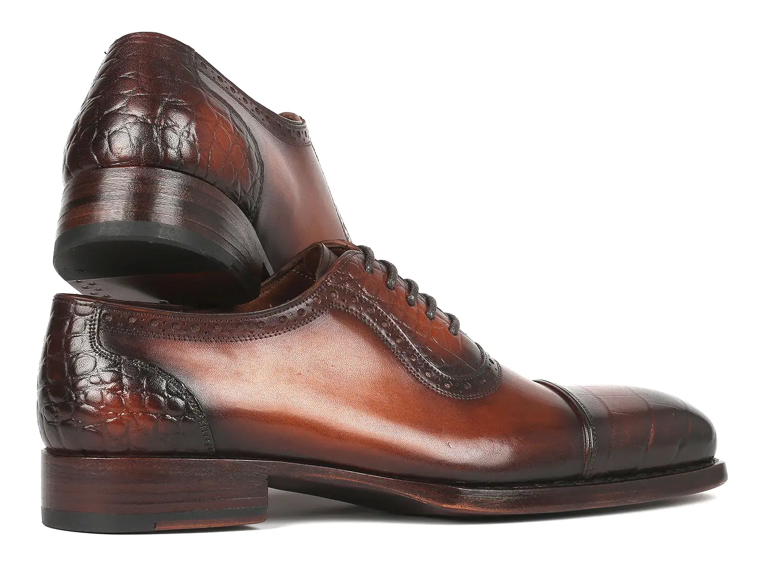 Paul Parkman Goodyear Welted Cap Toe Oxfords Brown - 9482-BRW