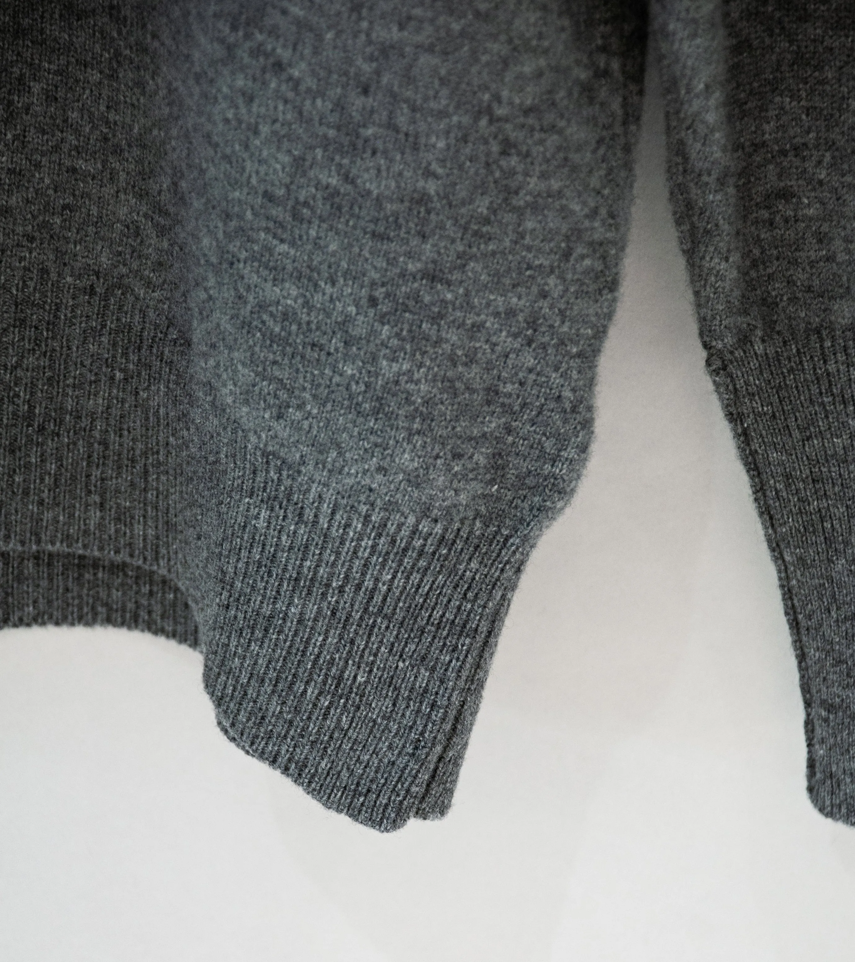 Personal Matters 'Merino Wool Crewneck Sweater' (Dark Grey)