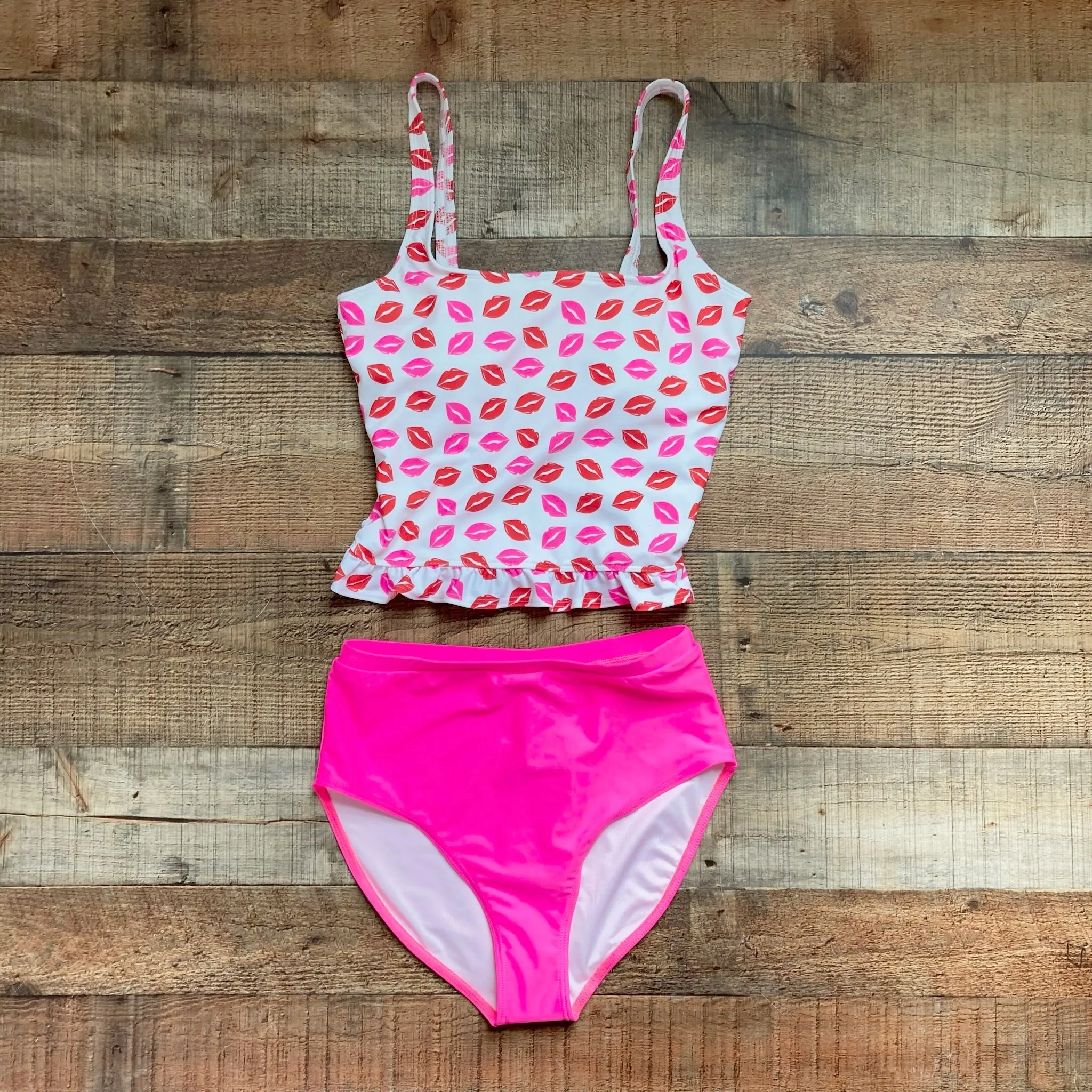 Pink Desert x Sassy Red Lipstick Hot Pink Bikini Bottoms NWT- Size S (see notes, we have matching top)