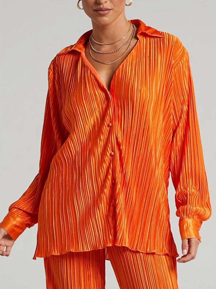 Pleated Loose Shirt