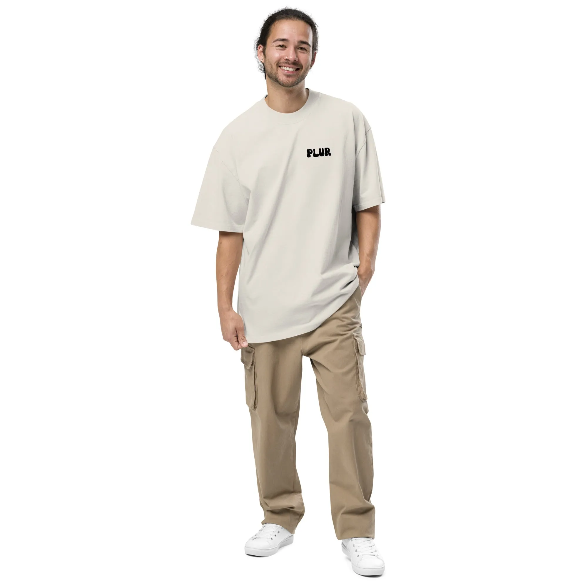 PLUR Oversized Faded T-Shirt