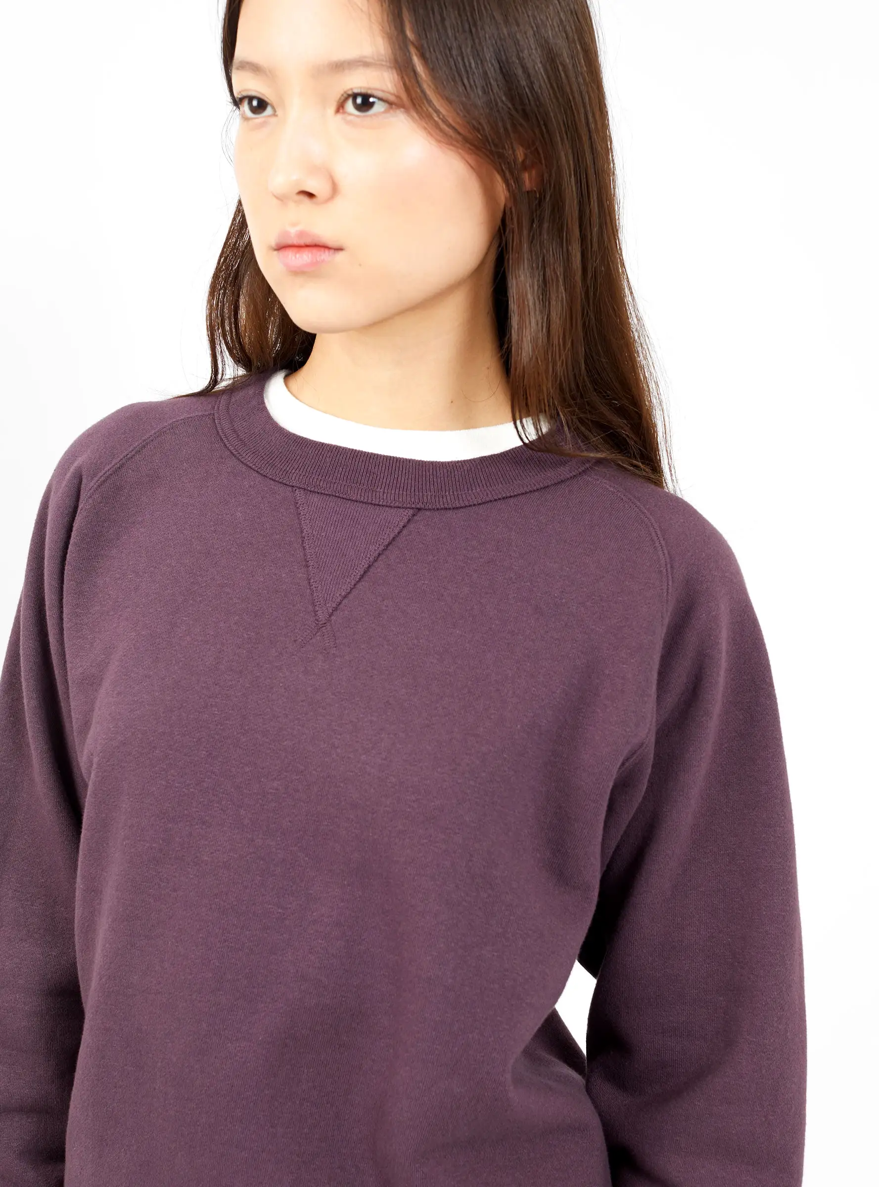 Poli'Ahu Crew Neck Sweatshirt - Plum Perfect