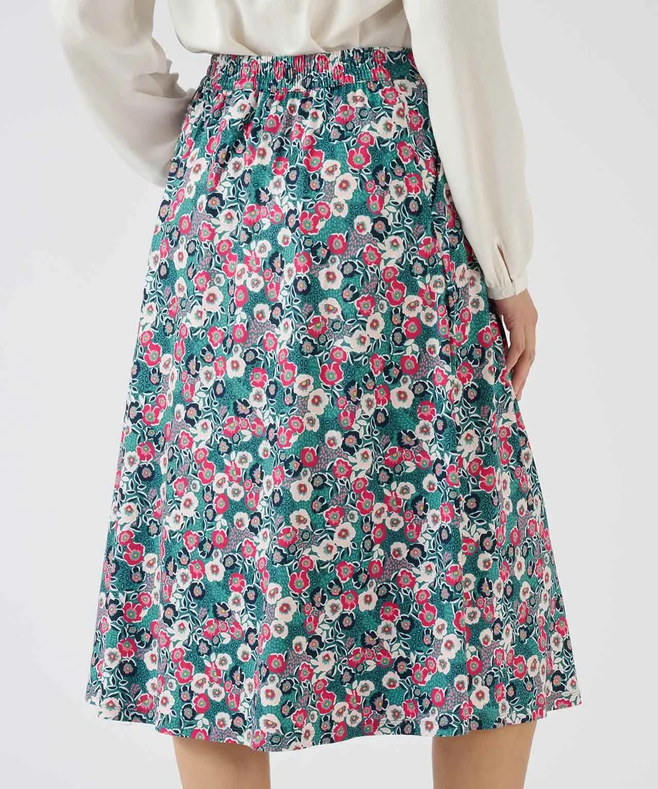 Print Jersey Skirt