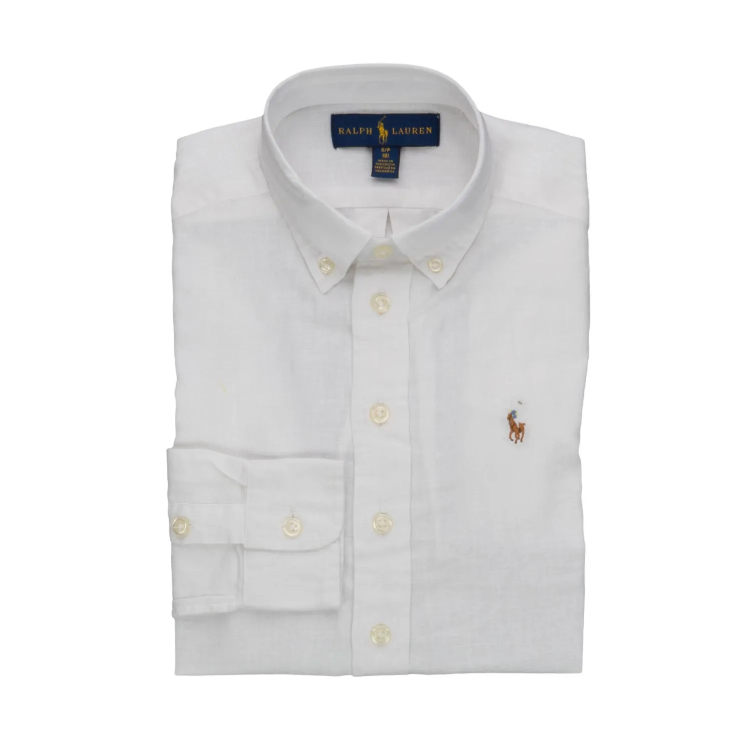 Ralph Lauren White Cotton Shirt For Boy