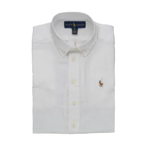 Ralph Lauren White Cotton Shirt For Boy