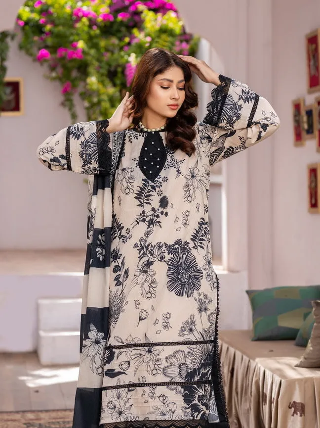 Rang e Noor by Humdum Digital Printed Lawn Unstitched 3Pc Suit REN-03