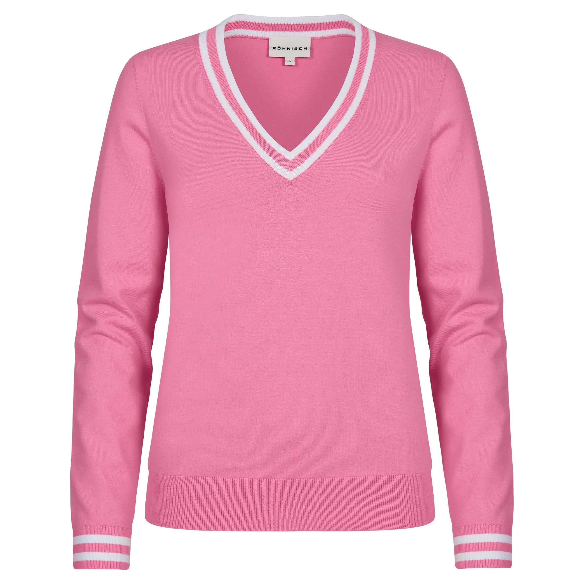 Rohnisch Adele Knitted Ladies Golf Sweater Sachet Pink