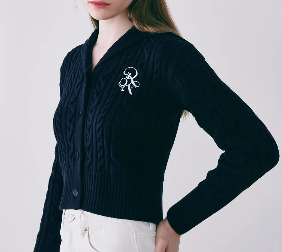 RONRON  |Casual Style Street Style Logo Cardigans