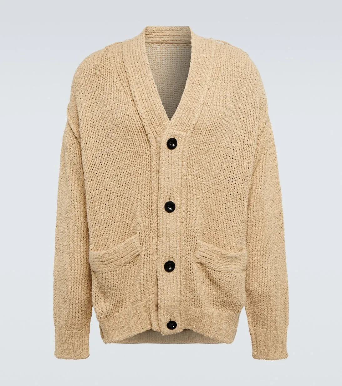 sacai  |Plain Cotton Oversized Designers Cardigans