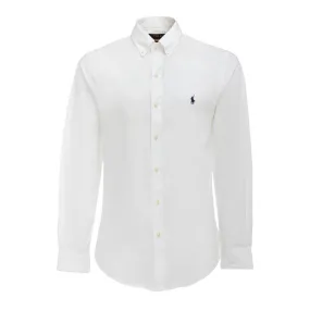 SLIM SHIRT IN POPLIN Man White