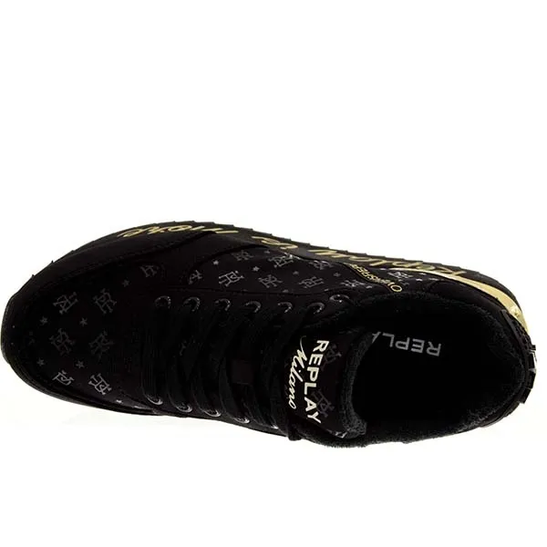 SNEAKERS REPLAY DONNA  PENNY LACRA 0003-BLACK RS630077T