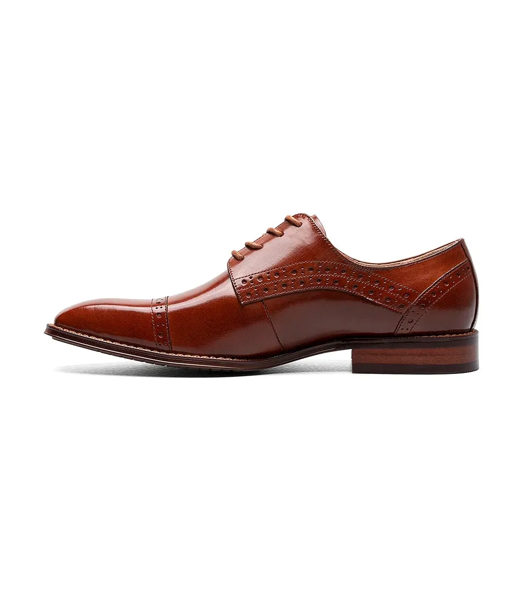 Stacy Adams - GARRETT Cap Toe Oxford - Cognac  - 25543-221