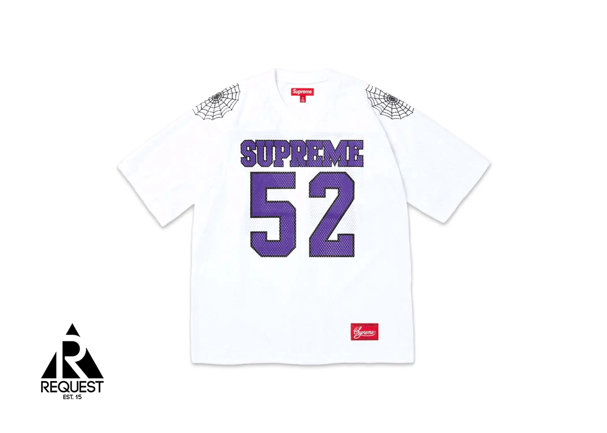 Supreme Spiderweb Football Jersey “White”