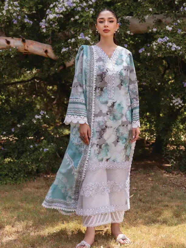 Tahra by Zainab Chottani Embroidered Lawn Unstitched 3Pc Suit D-03B ZINNIA