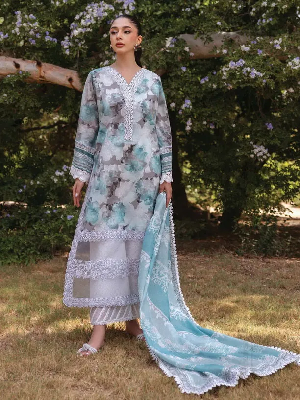 Tahra by Zainab Chottani Embroidered Lawn Unstitched 3Pc Suit D-03B ZINNIA