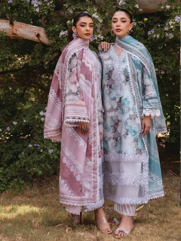 Tahra by Zainab Chottani Embroidered Lawn Unstitched 3Pc Suit D-03B ZINNIA