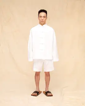 Tang Suit Pendek (White Cotton)