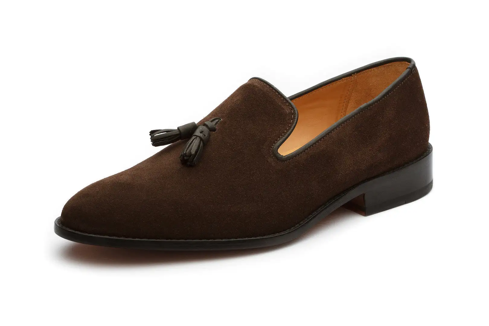 Tassel Loafers - Brown Suede