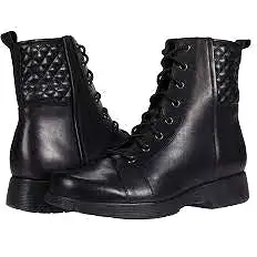 Tessa Black Lace-up Boots