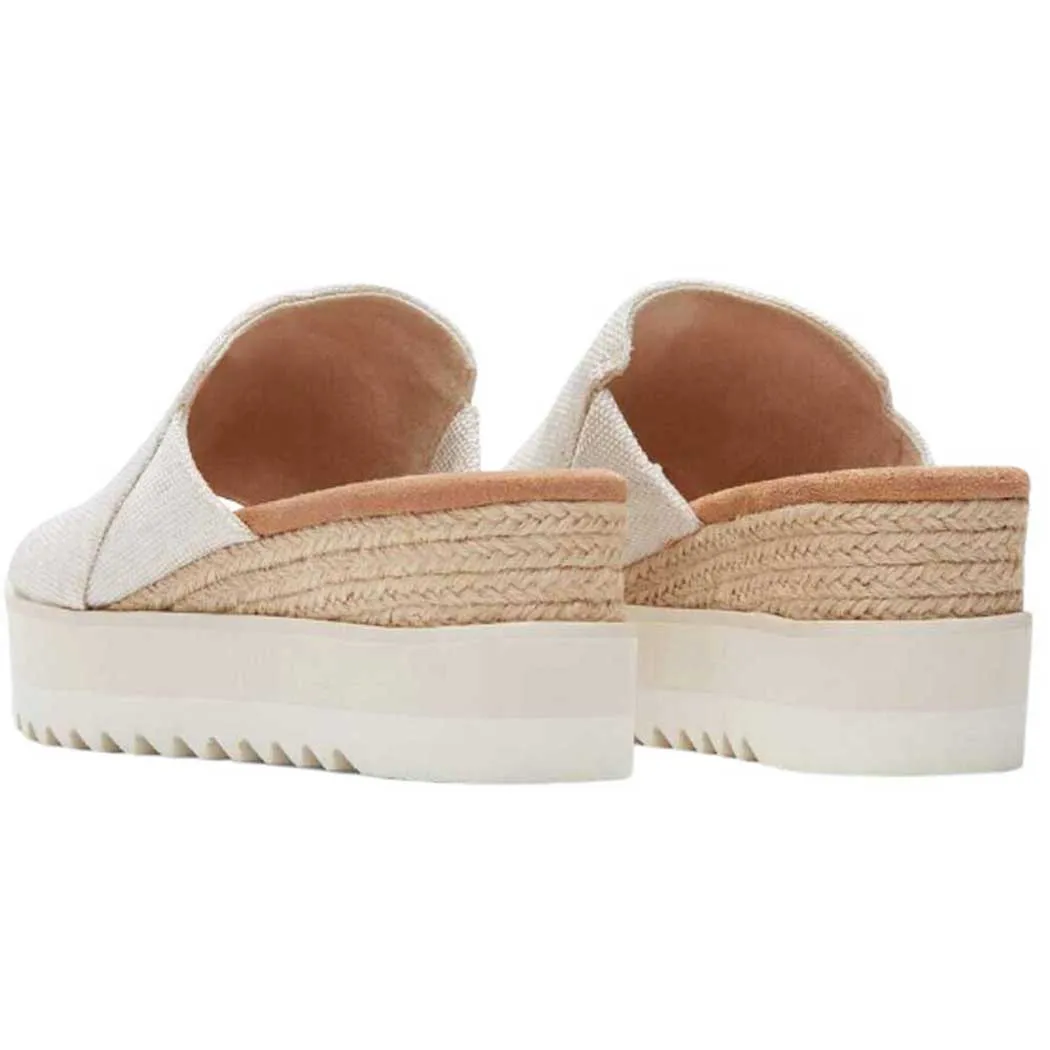 TOMS Shoes Diana Mule Sandal White (Women's)