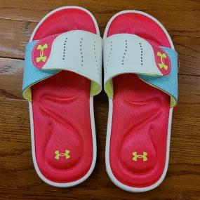 Under Armour G Ignite IX Slide Hot Pink Kids