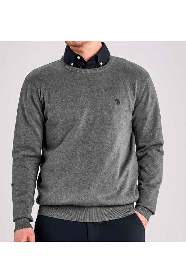 U.S. POLO ASSN. Knit Sweater Adair Dark Grey