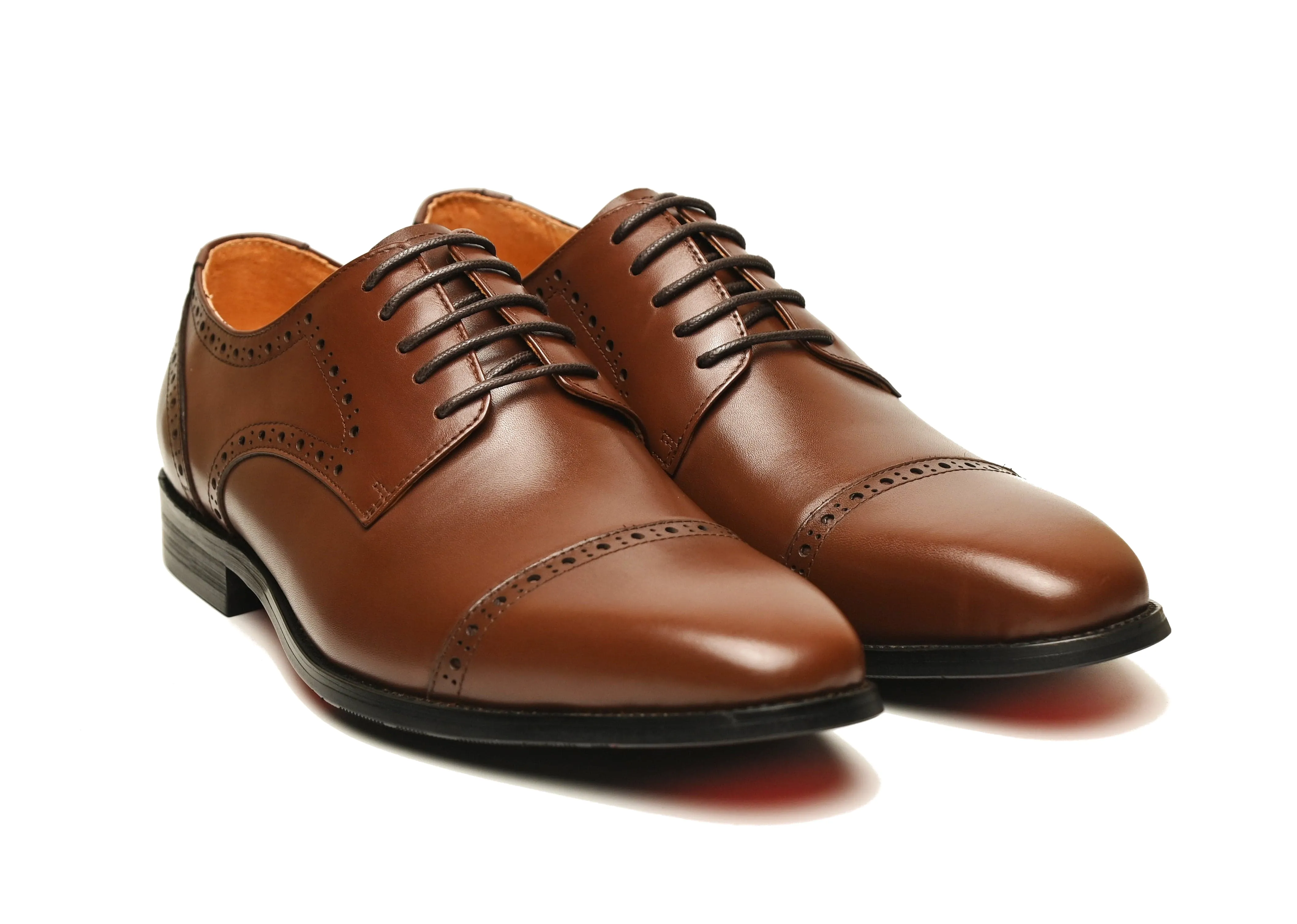 WILLIAM | Cognac Cap Toe Derby