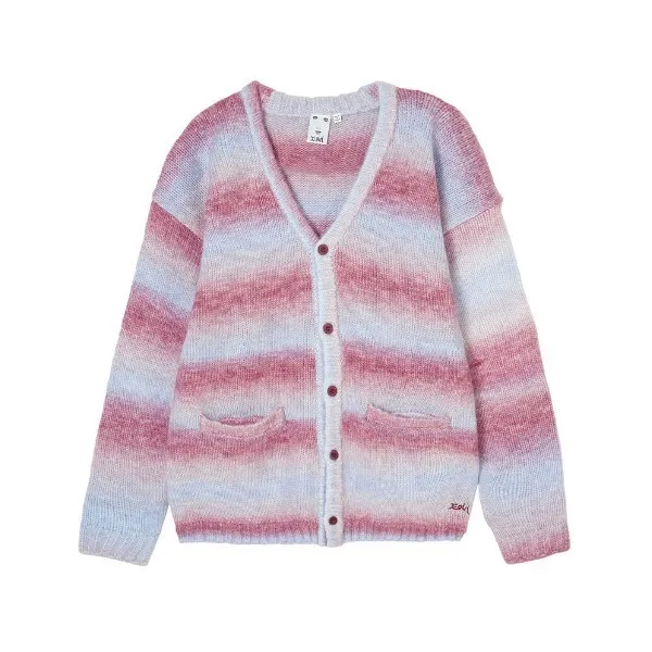 X-girl  |Stripes Street Style Long Sleeves Logo Cardigans