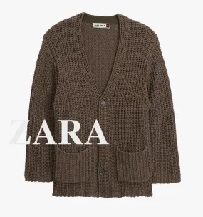 ZARA  |Plain Cardigans